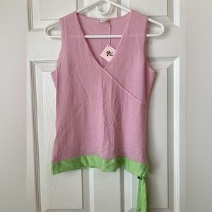 NWT Lightweight cashmere sleeveless / tank sweater pink